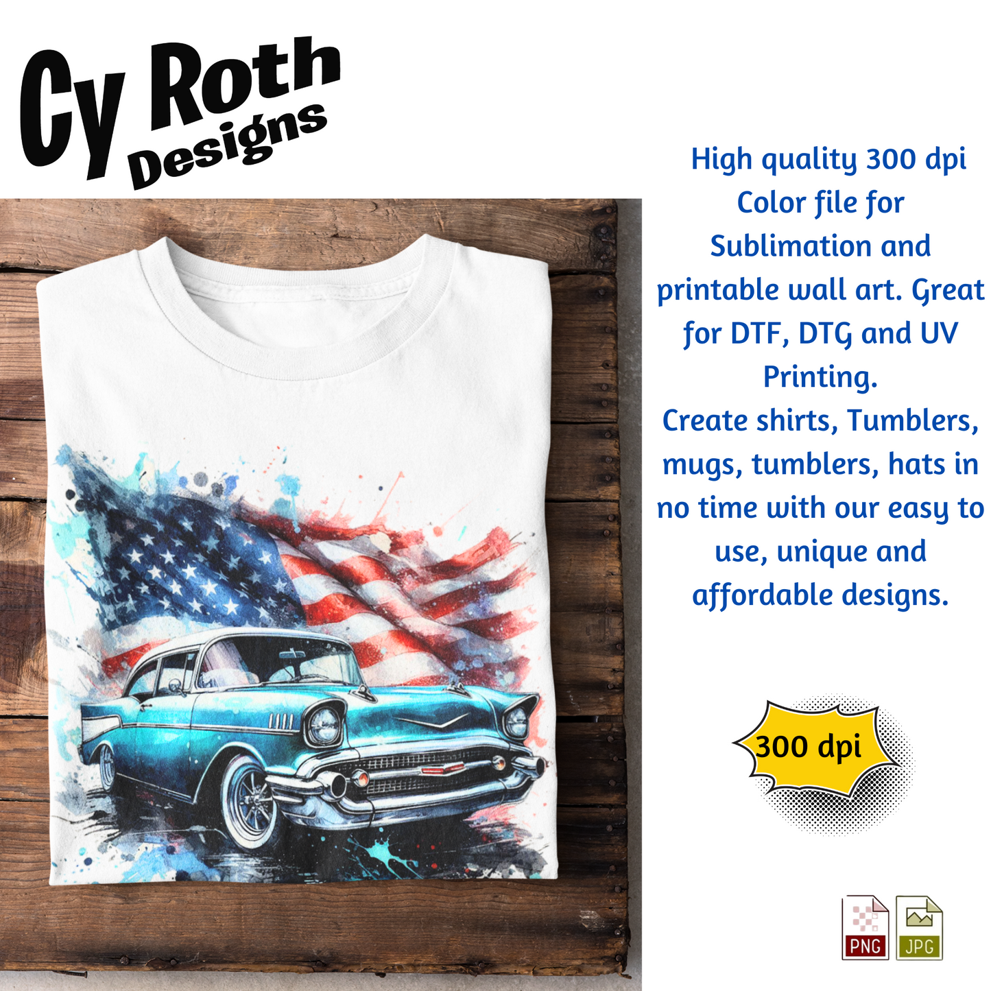 1957 Chevy Bel Air Sublimation Wall Art 20oz skinny Tumbler PNG JPG file, shirt PNG, Junk Journal image