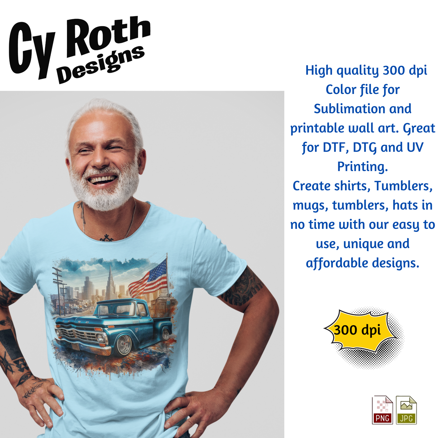 1966 Ford Low Rider Sublimation PNG JPG file, Wall Art 20oz skinny Tumbler, shirt PNG, Junk Journal image