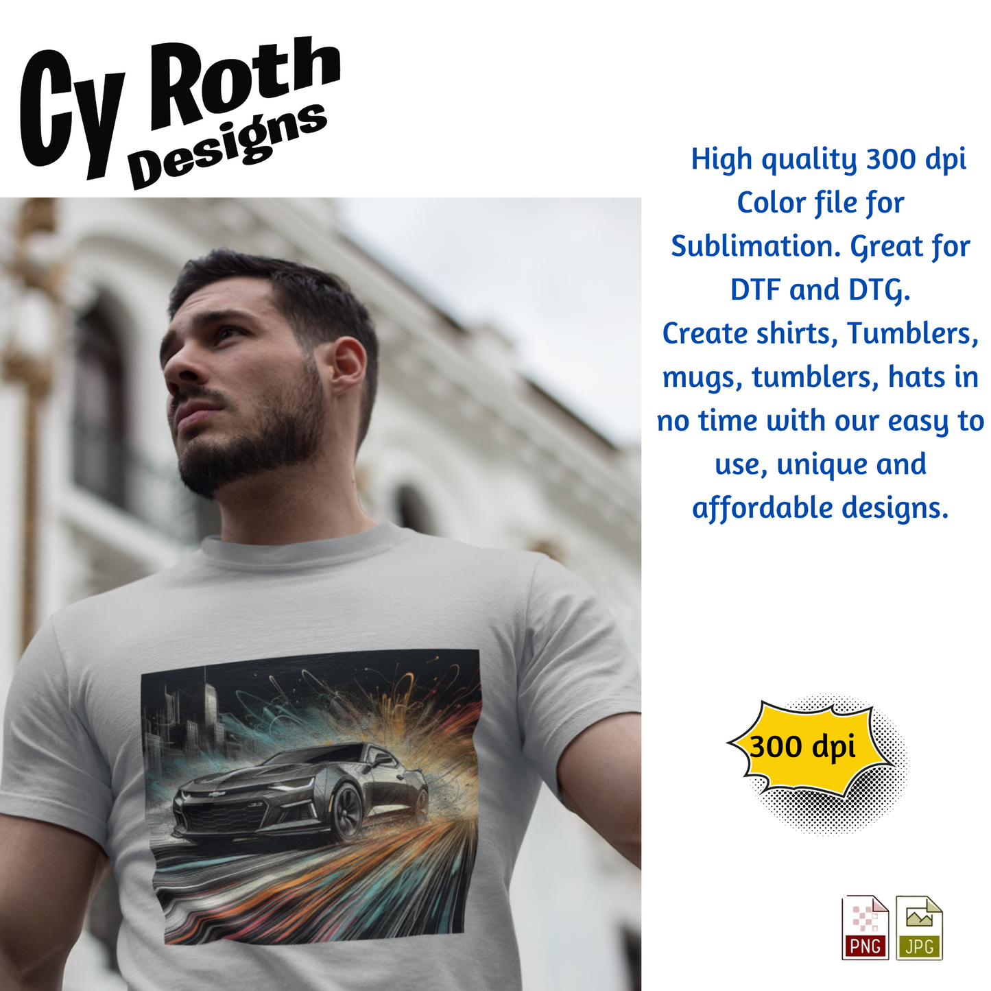 2021 Camaro Sublimation PNG JPG file, Wall Art 20oz skinny Tumbler, shirt PNG, Junk Journal image