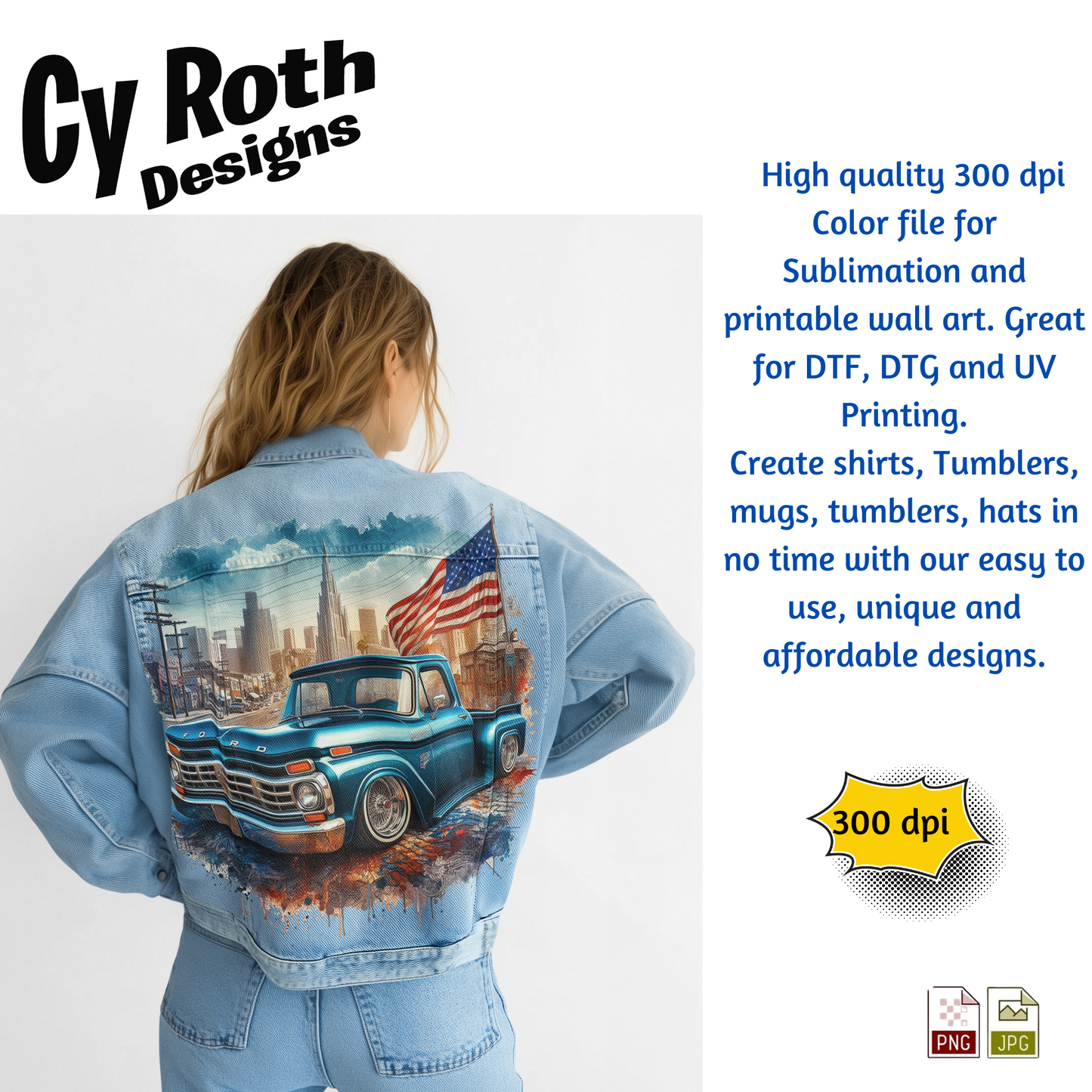 1966 Ford Low Rider Sublimation PNG JPG file, Wall Art 20oz skinny Tumbler, shirt PNG, Junk Journal image