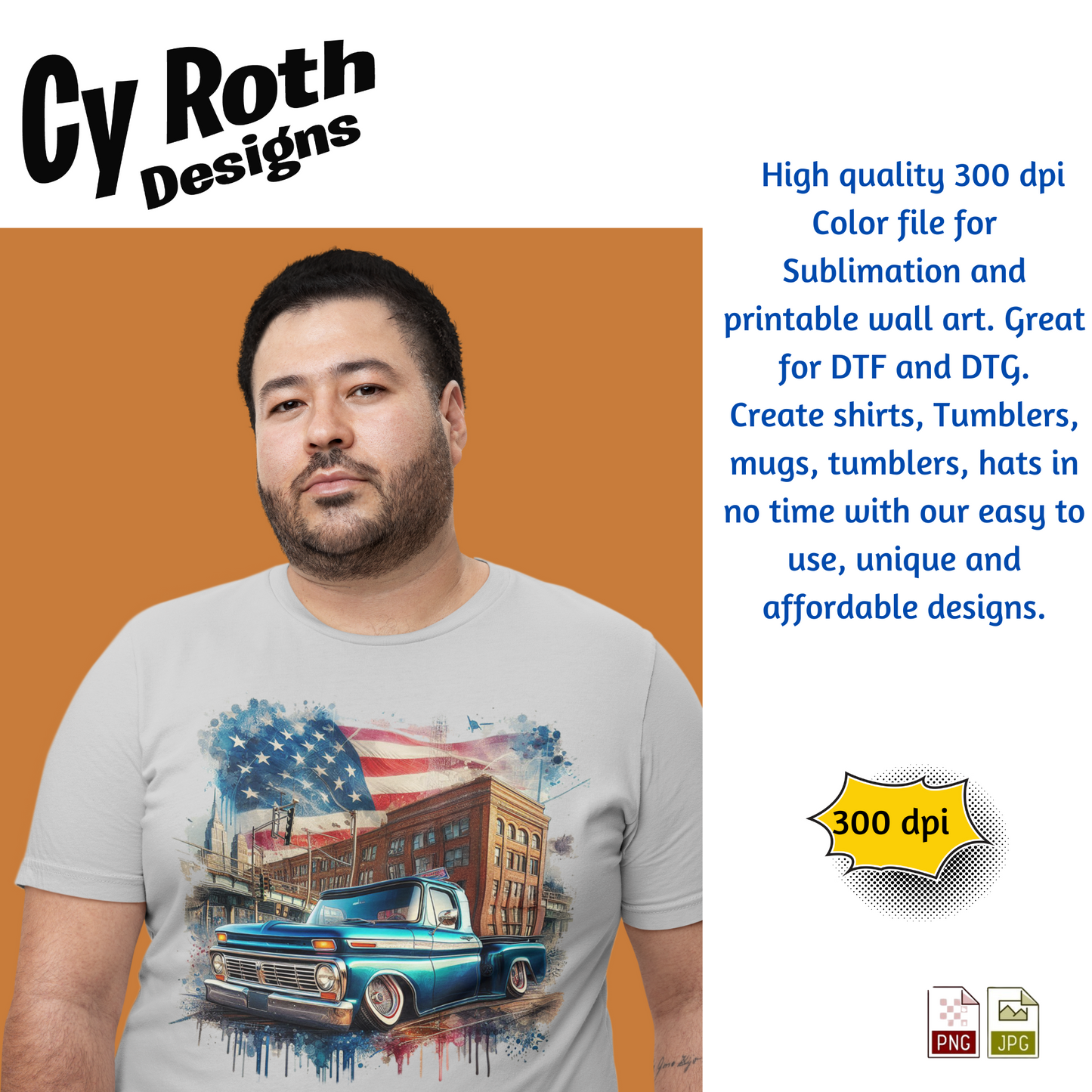 Ford Low Rider Sublimation PNG JPG file, Wall Art 20oz skinny Tumbler, shirt PNG, Junk Journal image