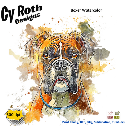 Dog Boxer Sublimation PNG JPG file, Wall Art 20oz skinny Tumbler, shirt PNG, Junk Journal image