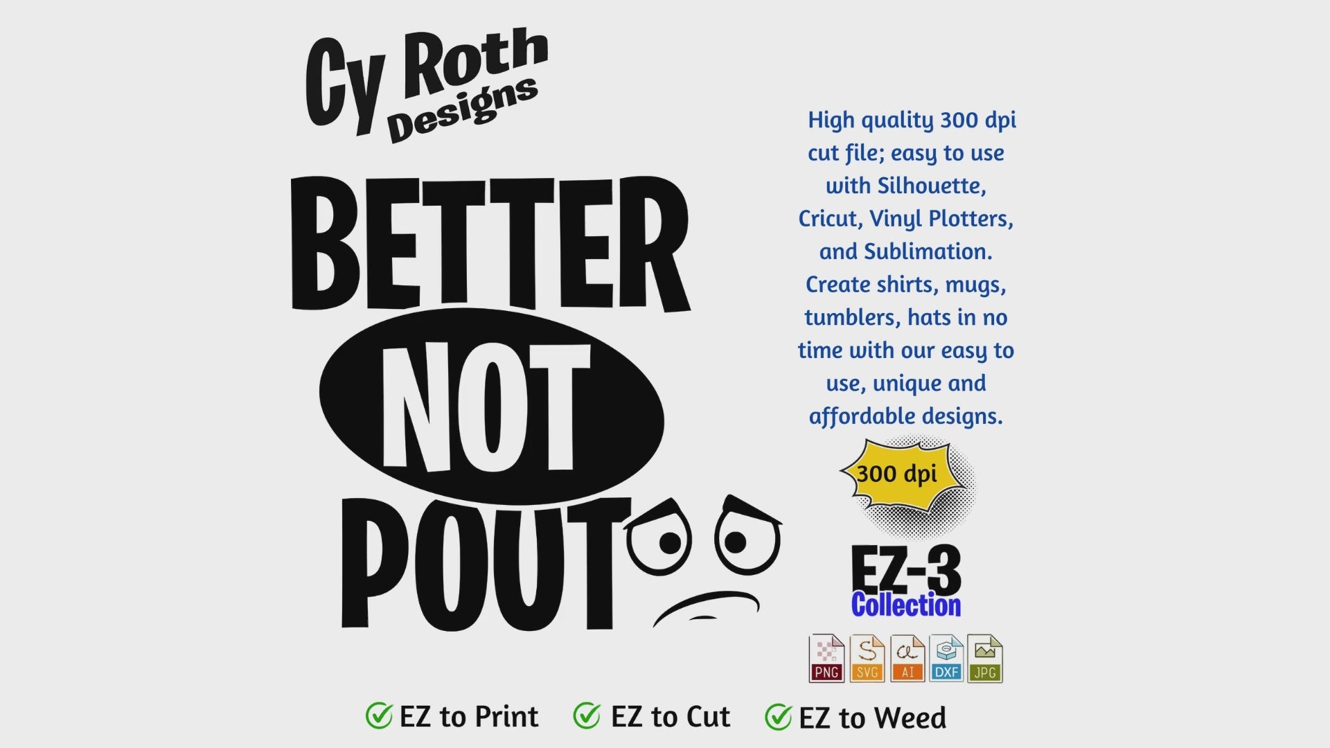 Christmas svg - Better not pout. Vector and Color Designs for Tumblers, Shirts, Wall Art (PNG, SVG, JPG, DXF, AI Digital Download)